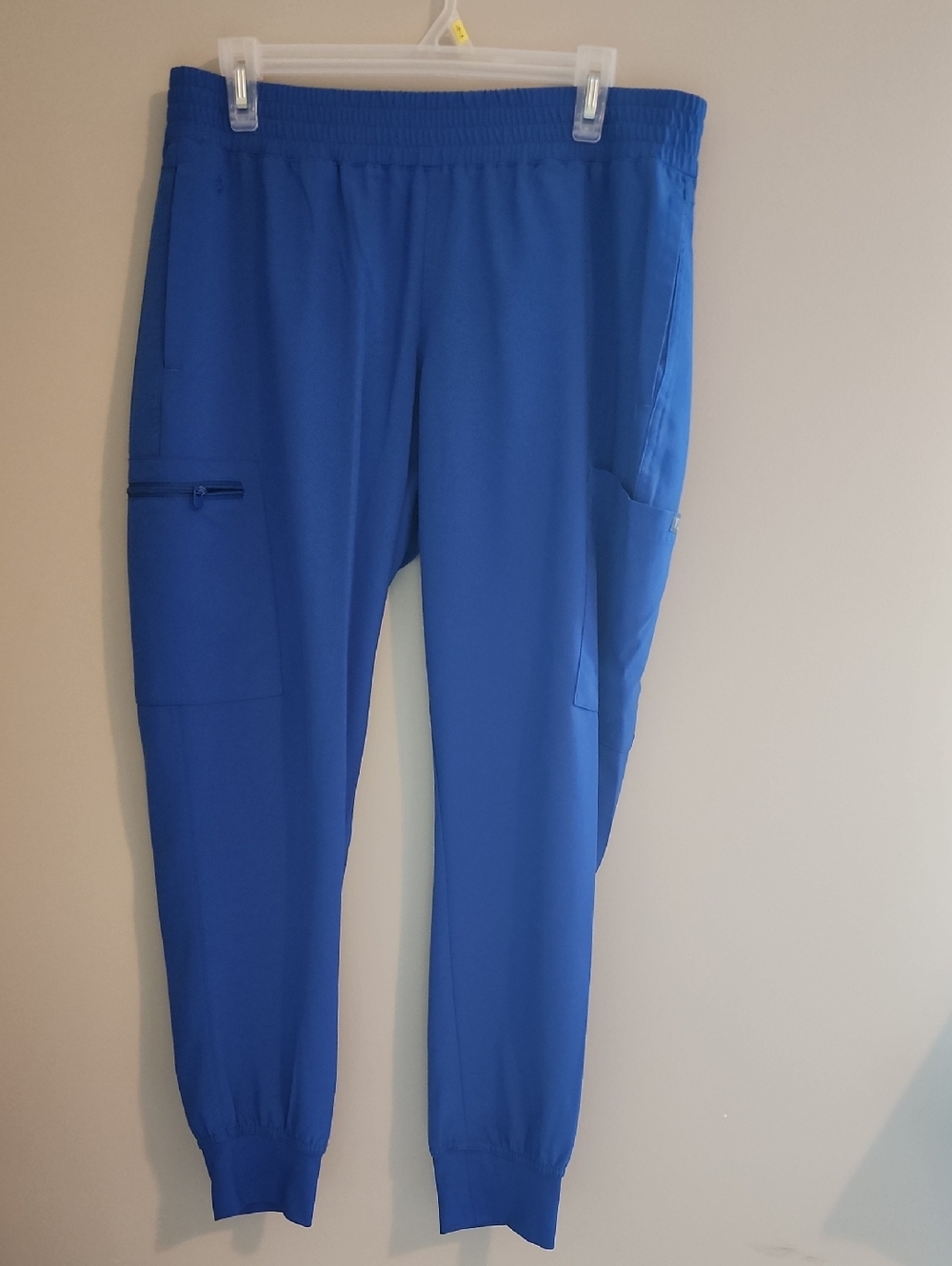 Women's MedCouture Blue Jogger Scrub Pants with Cargo Pockets